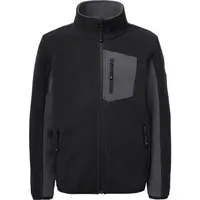 Lewro ONEY Dětská fleecová mikina, černá, velikost 152-158