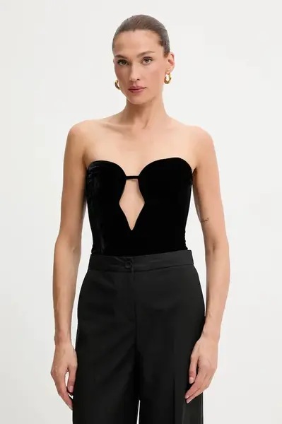 Velurové body Bardot