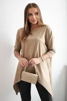 Oversize camel blouse