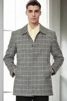 PLT9206 DEWBERRY MEN'S COAT-STRAIGHT GREY