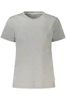 Dámske sivé tričko s krátkym rukávom