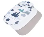 Medi Partners 3 – Pak – Fitted sheet for stroller – cotton – Retro Cars – White – Gray