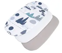 Medi Partners 3 – Pak – Fitted sheet for stroller – cotton – Retro Cars – White – Gray