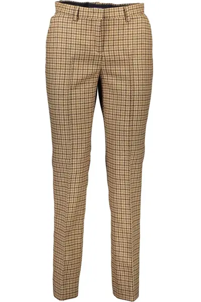 GANT WOMEN'S BROWN TROUSERS