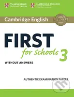 Cambridge English First for Schools 3 Student´s Book without Answers - kniha z kategorie Jazykové učebnice a slovníky