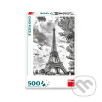 Černobílá Eiffelova věž - puzzle z kategorie Města a stavby