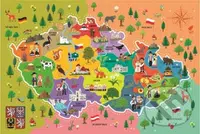 Mapa České republiky - puzzle z kategorie Naučné puzzle