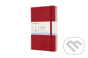 Moleskine - skicár červený (čistý, malý, tvrdá väzba)