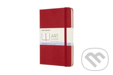 Moleskine - skicár červený (čistý, malý, tvrdá väzba)