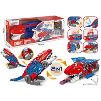 Transformující se dinosaurus 2v1 garáž s katapultem