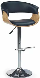 HALMAR barová židle H45 světlý dub/černá