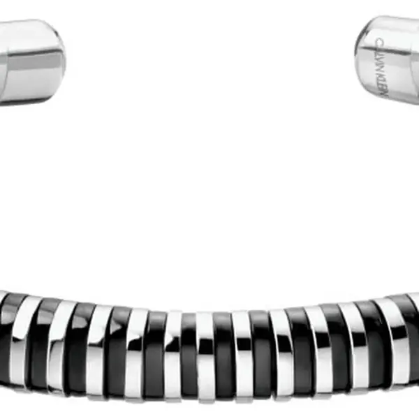 Calvin Klein Pevný otevřený náramek Spring KJ9FBF2001 5,4 x 4,3 cm - XS