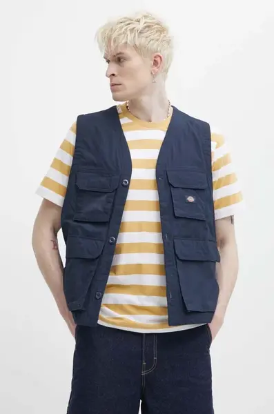 Vesta Dickies FISHERSVILLE VEST tmavomodrá barva, DK0A4YQP