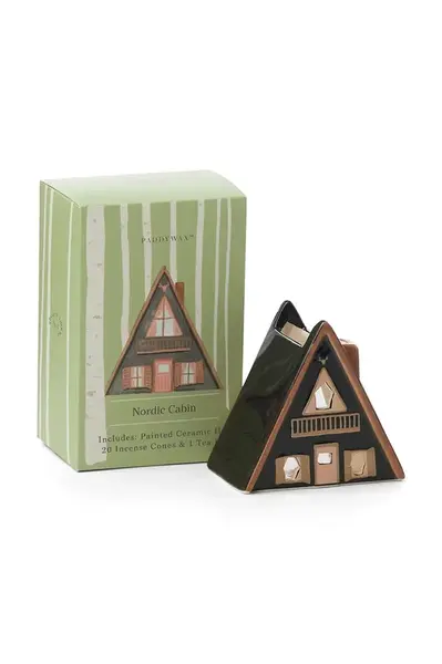 Keramická aromalampa ve tvaru domku Paddywax Nordic Cabin více barev