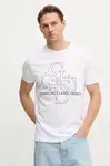 Bavlněné tričko Guess bílá barva, s potiskem, M5RI59 K9RM1