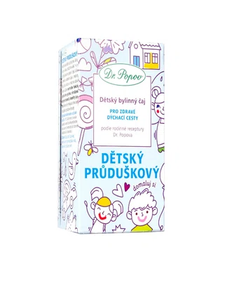 Dr. Popov Dětský bylinný průduškový čaj 20x1,5 g
