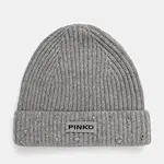 Čepice z vlněné směsi Pinko šedá barva, 104326 A27A