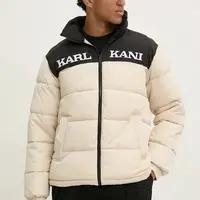 Bunda Karl Kani pánská, béžová barva, zimní, 60760010