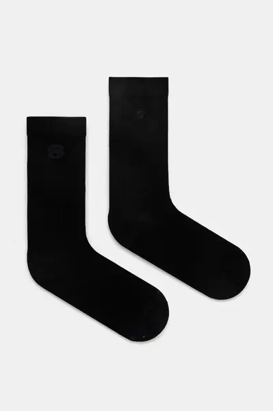 Ponožky BOSS 2-pack dámské, černá barva, 50537758