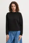 Mikina Armani Exchange dámská, černá barva, s aplikací, XW000826 AF13397