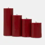 Sada LED svíček Deluxe Homeart Giftbox LED Candle 4-pack vínová barva