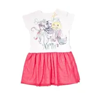 Nicol Dětské šaty , Mořská víla - červeno/bílé, vel. 122