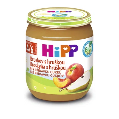 Hipp OVOCE BIO Broskev s hruškou 125 ml