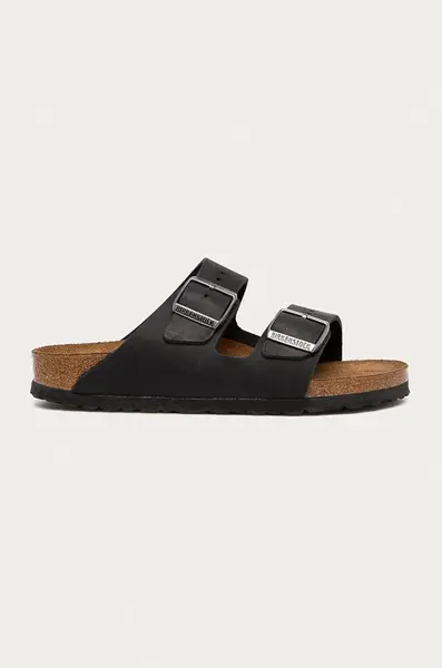 Nubukové pantofle Birkenstock Arizona černá barva, 552113