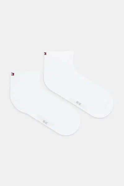 Ponožky Tommy Hilfiger 2-pack dámské, bílá barva, 373001001