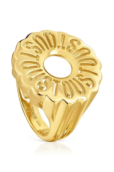 Pozlacený stříbrný prsten Tous 12 Miranda 1004215512