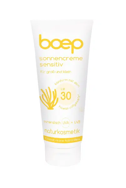 Boep Přírodní opalovací krém Sensitive SPF30 100 ml