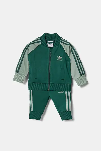 Dětská tepláková souprava adidas Originals zelená barva, JC6496