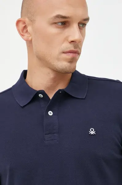 Bavlněné polo tričko United Colors of Benetton