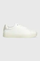 Kožené tenisky Calvin Klein CUPSOLE LACE UP PEARL