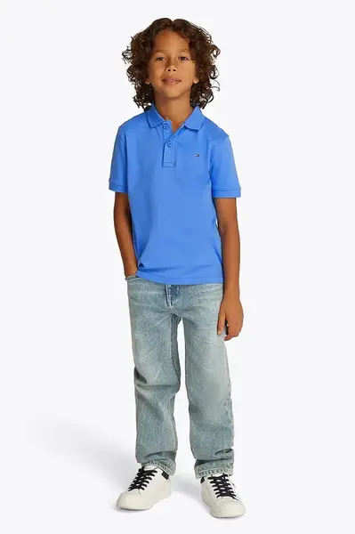 Dětská bavlněná polokošile Tommy Hilfiger