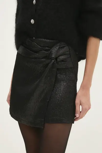 Kraťasy Answear.LAB dámské, černá barva, hladké, high waist