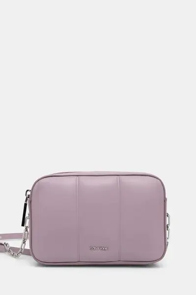 Kabelka Calvin Klein fialová barva, K60K613076