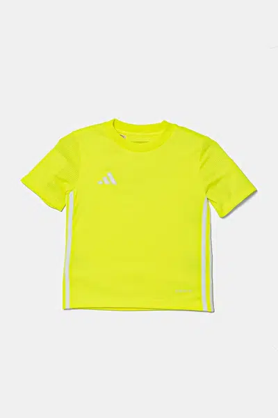 Dětské tričko adidas Performance zelená barva, s aplikací, IB4936