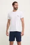 Bavlněné pyžamo Fila bílá barva, FPS1194