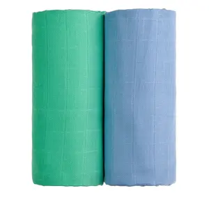 T-tomi Látkové TETRA osušky 100x90 cm 2 ks modrá + zelená