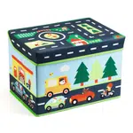 Djeco Box na hračky a sedátko Dopravní hříště