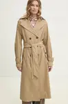 Trench kabát Answear.LAB dámský, hnědá barva, přechodný