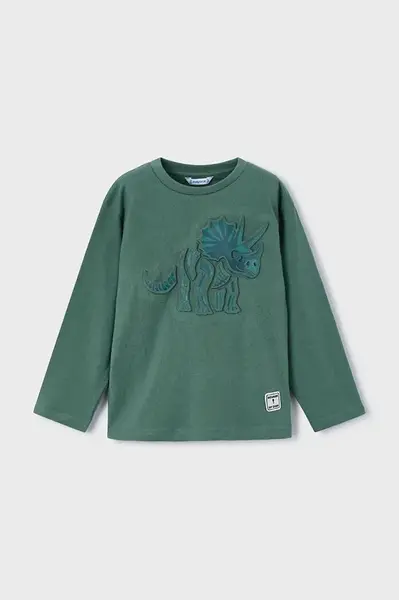 Dětské bavlněné tričko s dlouhým rukávem Mayoral