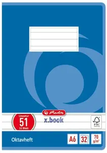 Sešit A6/32 listů, linka