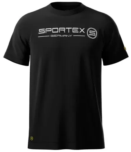 Sportex rybářské tričko t-shirt černé s logem - l