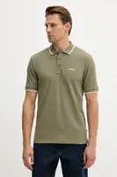 Bavlněné polo tričko BOSS Parlay 190 modrá barva, 50494697