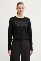 Svetr Dkny dámský, černá barva, DJ4R0454