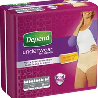 DEPEND Inkontinenční kalhotky  Maximum L pro ženy 9 ks