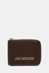 Peněženka Love Moschino dámská, hnědá barva, JC5639PP1NLD0301