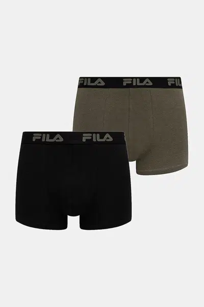 Boxerky Fila 2-pack černá barva, FU5323/2